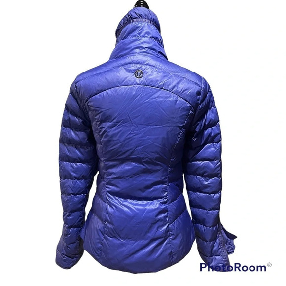 RARE Lululemon 650-fill premium goose down /Down Town Puffy in Pigment Blue 6 - Picture 14 of 15